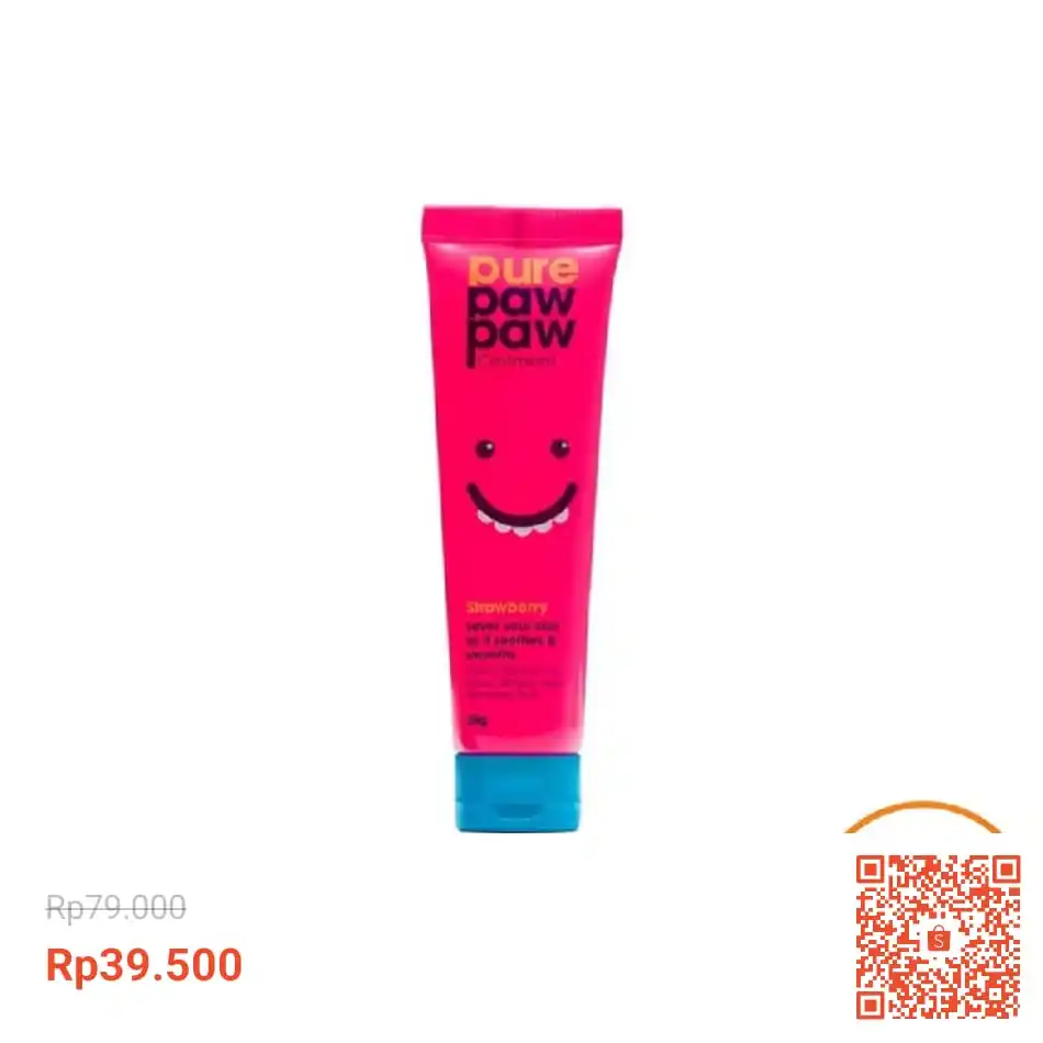 Image from SiCode Voucher + Hidden GEM Shopee: PURE PAW PAW Ointment 25g - Strawberry https://s.shopee.co.id/9f9Cj...