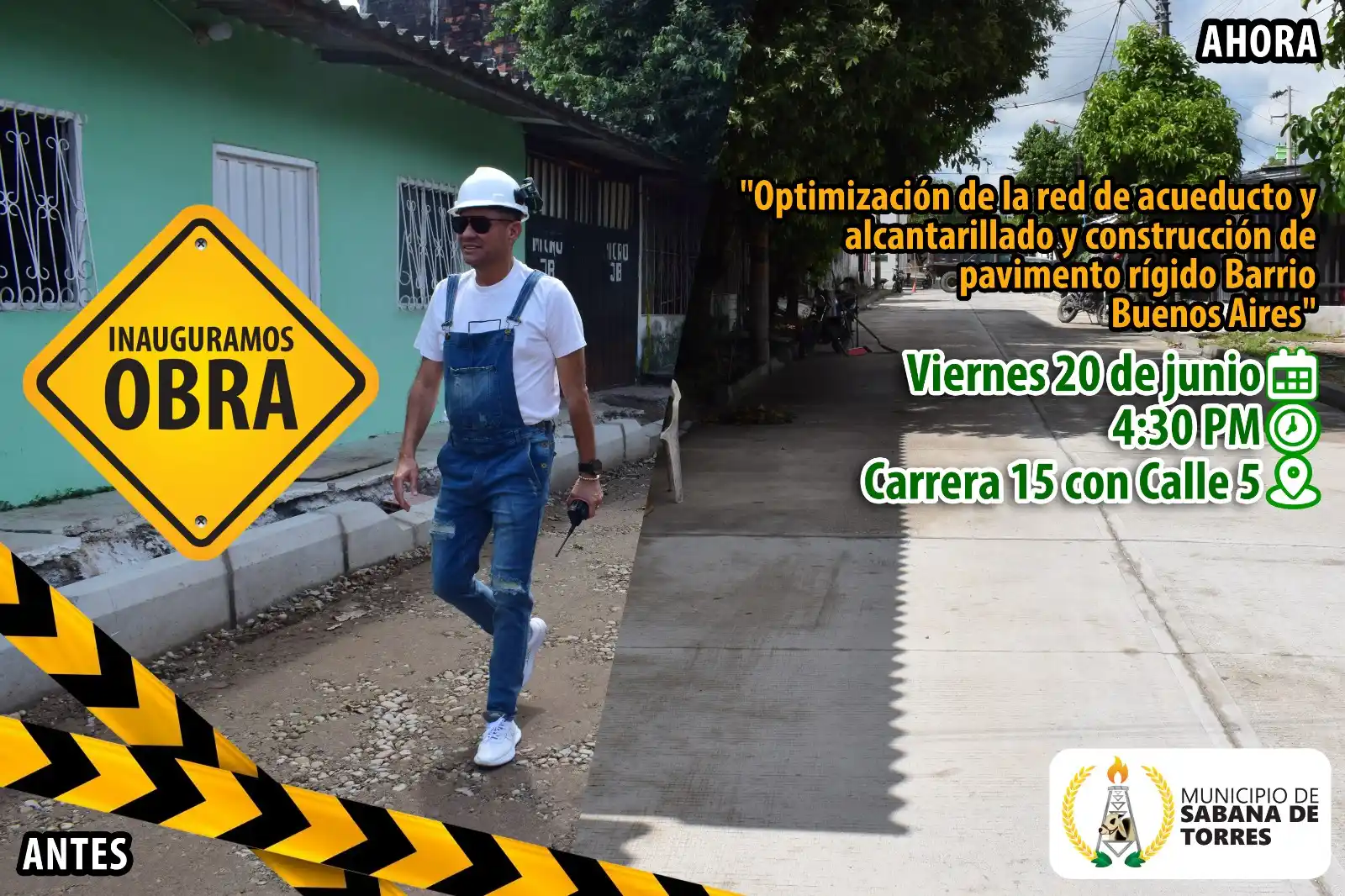 Image from Prensa Municipio Sabana de Torres: 🥳Realizaremos entrega de nuestra primera megaobra en beneficio de la ...