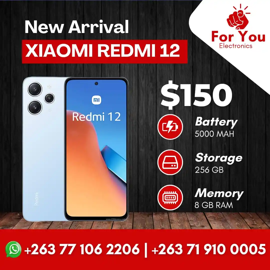 Image from For You Electronics: 📱 Redmi 12 (8/256GB) – Smart, Stylish, and Super-Powered! 🔥 📸 Trip...