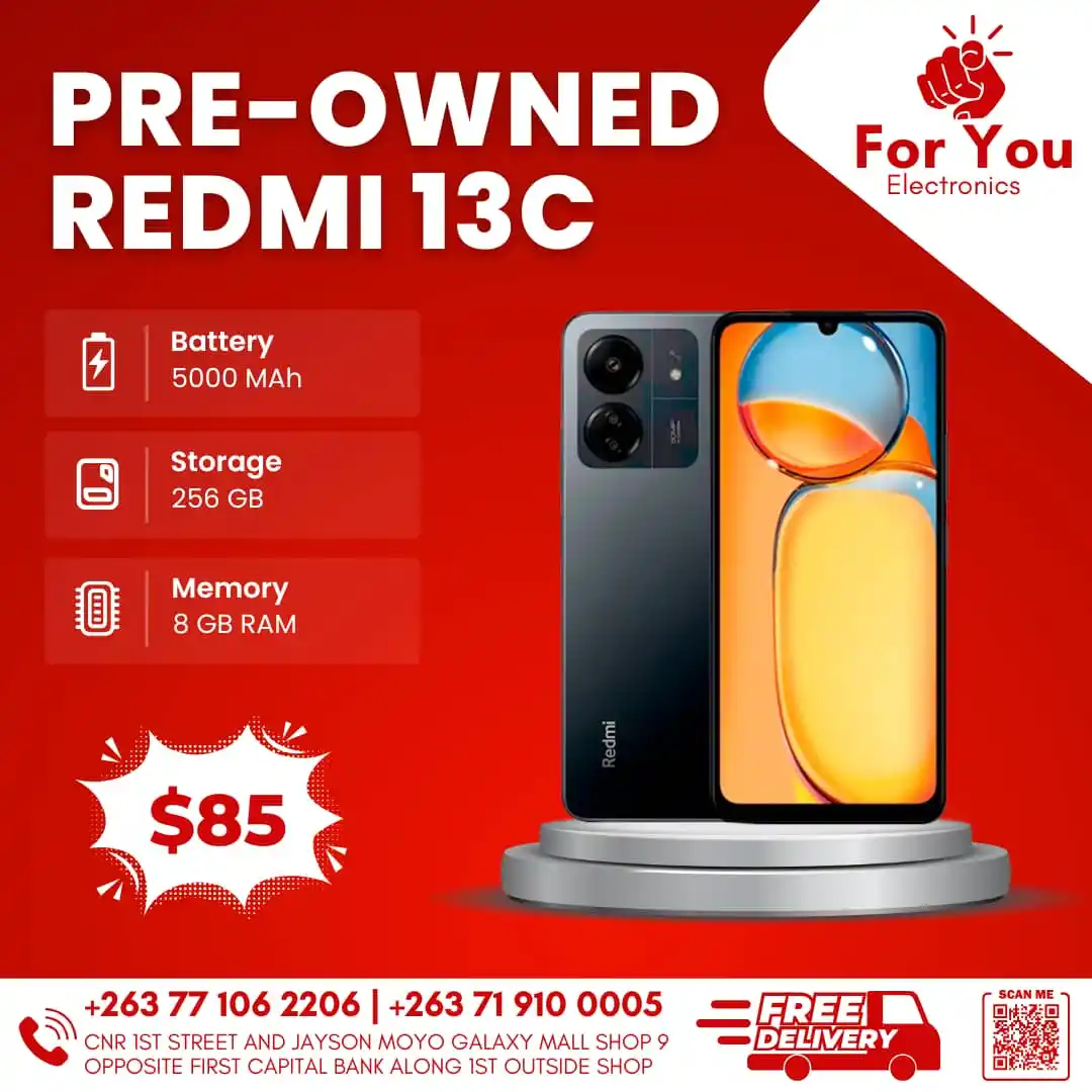 Image from For You Electronics: Redmi 13C (256GB, pre-owned but l still new) 8GB RAM, 256GB storage ...