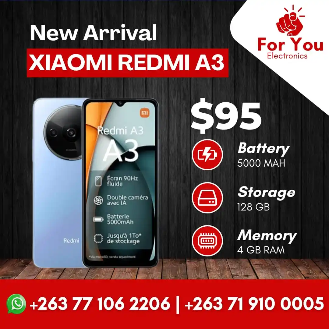 Image from For You Electronics: 📱 Redmi A3 128GB – Style Meets Power! 🔥 🚀 128GB Storage + Smooth P...