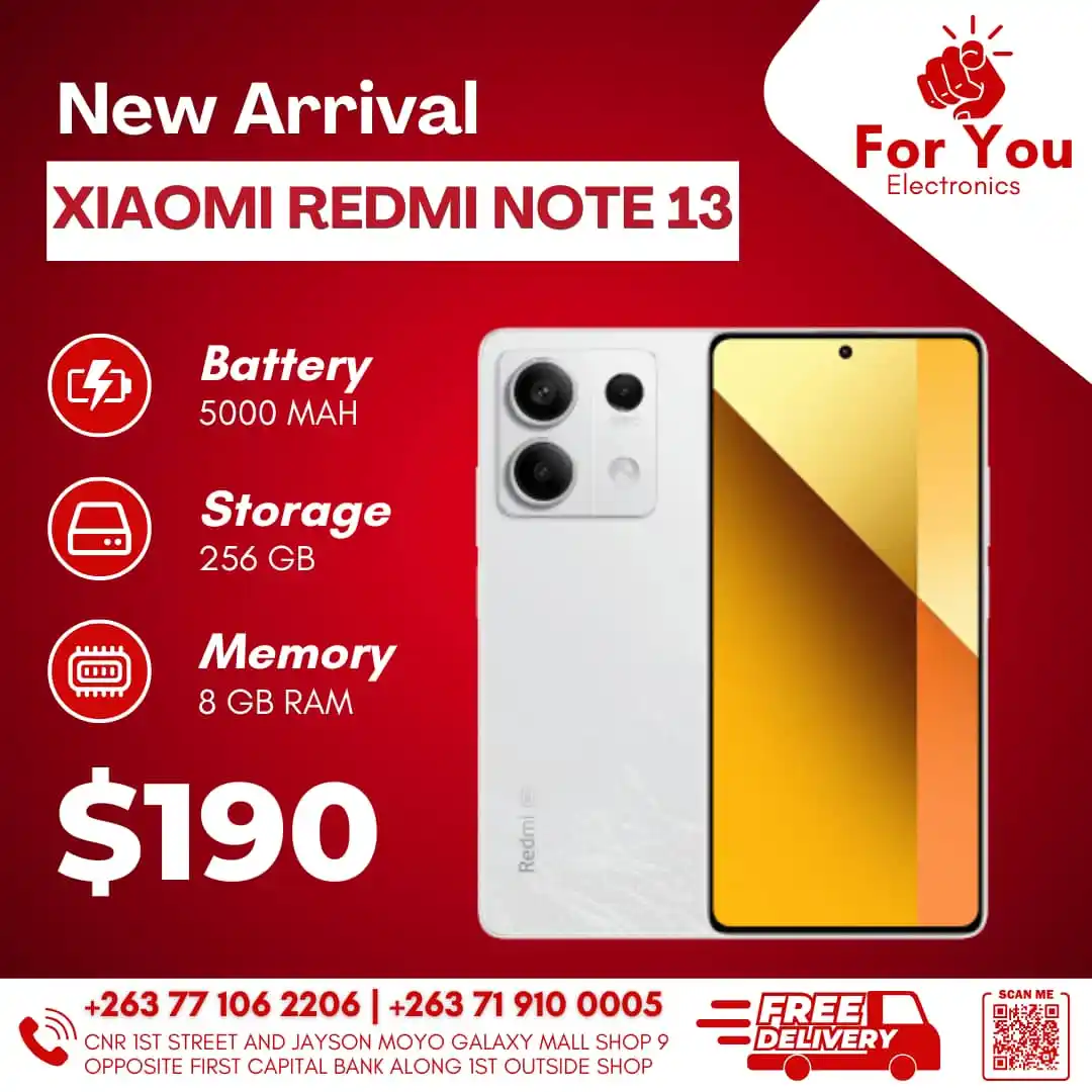 Image from For You Electronics: 📱 Redmi Note 13 (256GB) – More Power, More Storage! Now at Foryou Ele...