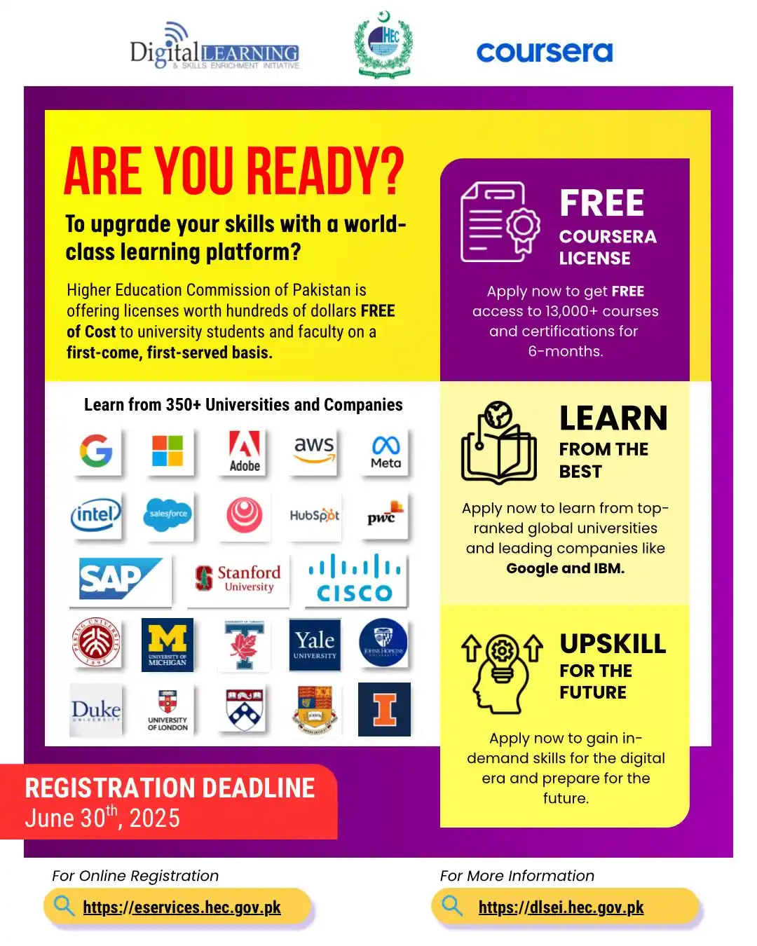 Image from University of Narowal: Registration Deadline: 𝗝𝘂𝗻𝗲 30, 2025 Higher Education Commission ...