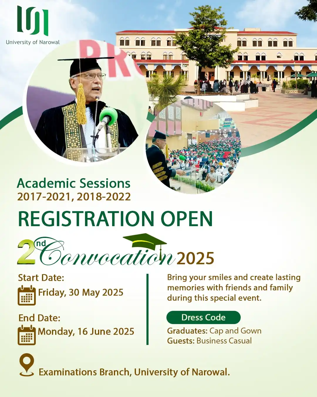 Image from University of Narowal: 🎓 Registration Open for 2nd Convocation 2025 – University of Narowal ...