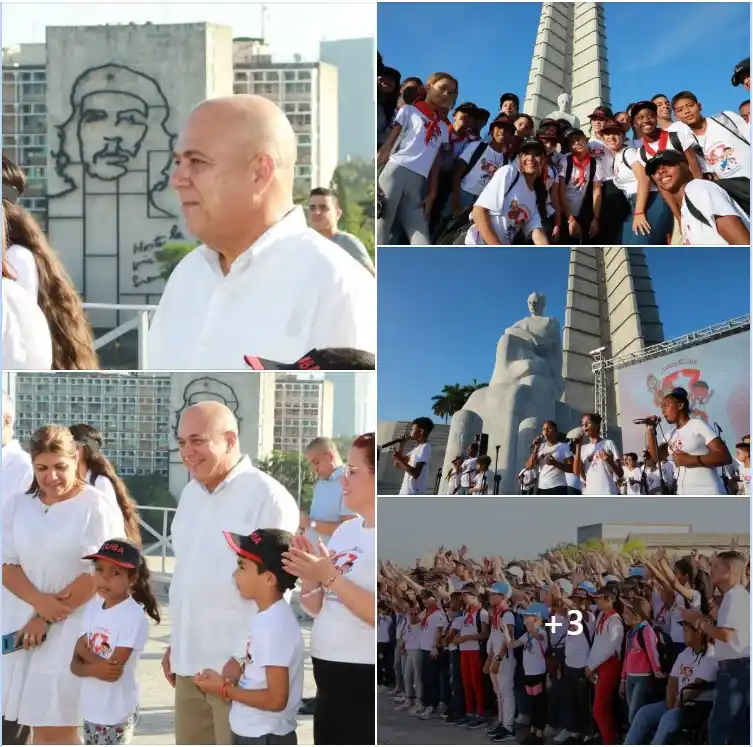 Image from Partido Comunista de Cuba: Roberto Morales Ojeda en Facebook Llenos de energía y alegría salimos...