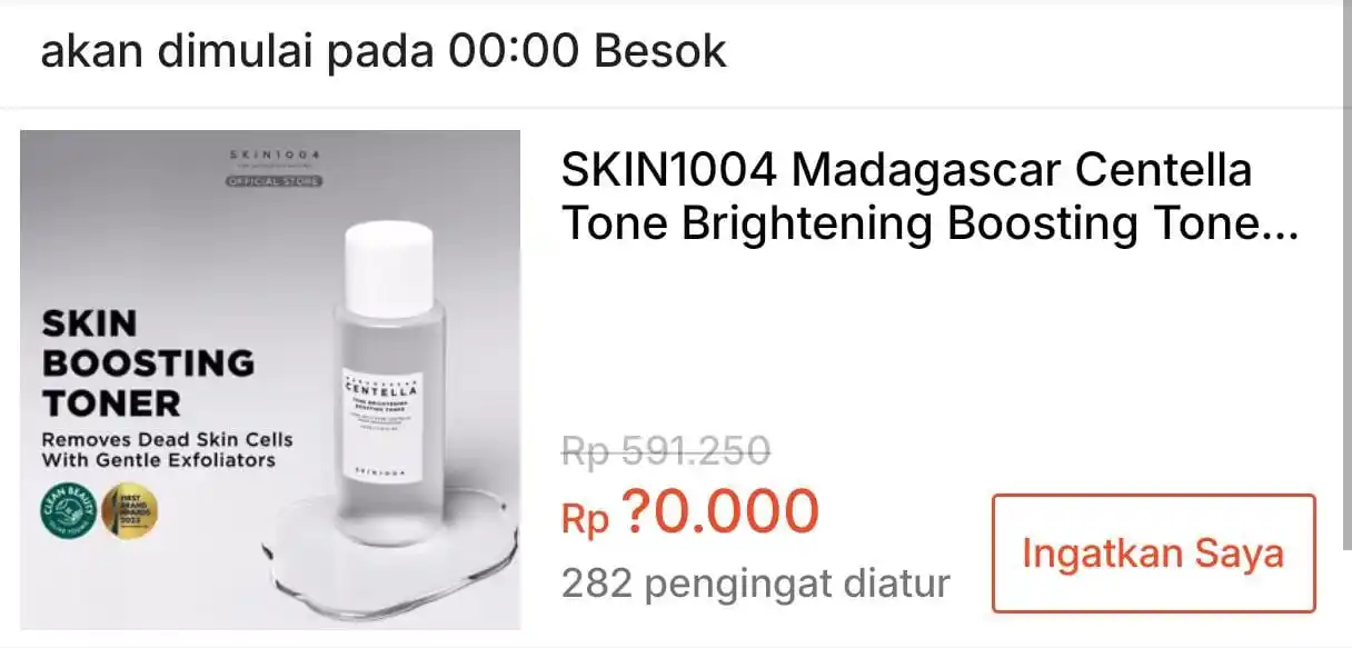 Image from SiCode Voucher + Hidden GEM Shopee: *💰Rp 50.000 || 00:00 WIB ⏰* SKIN1004 Madagascar Centella Tone Brigh...