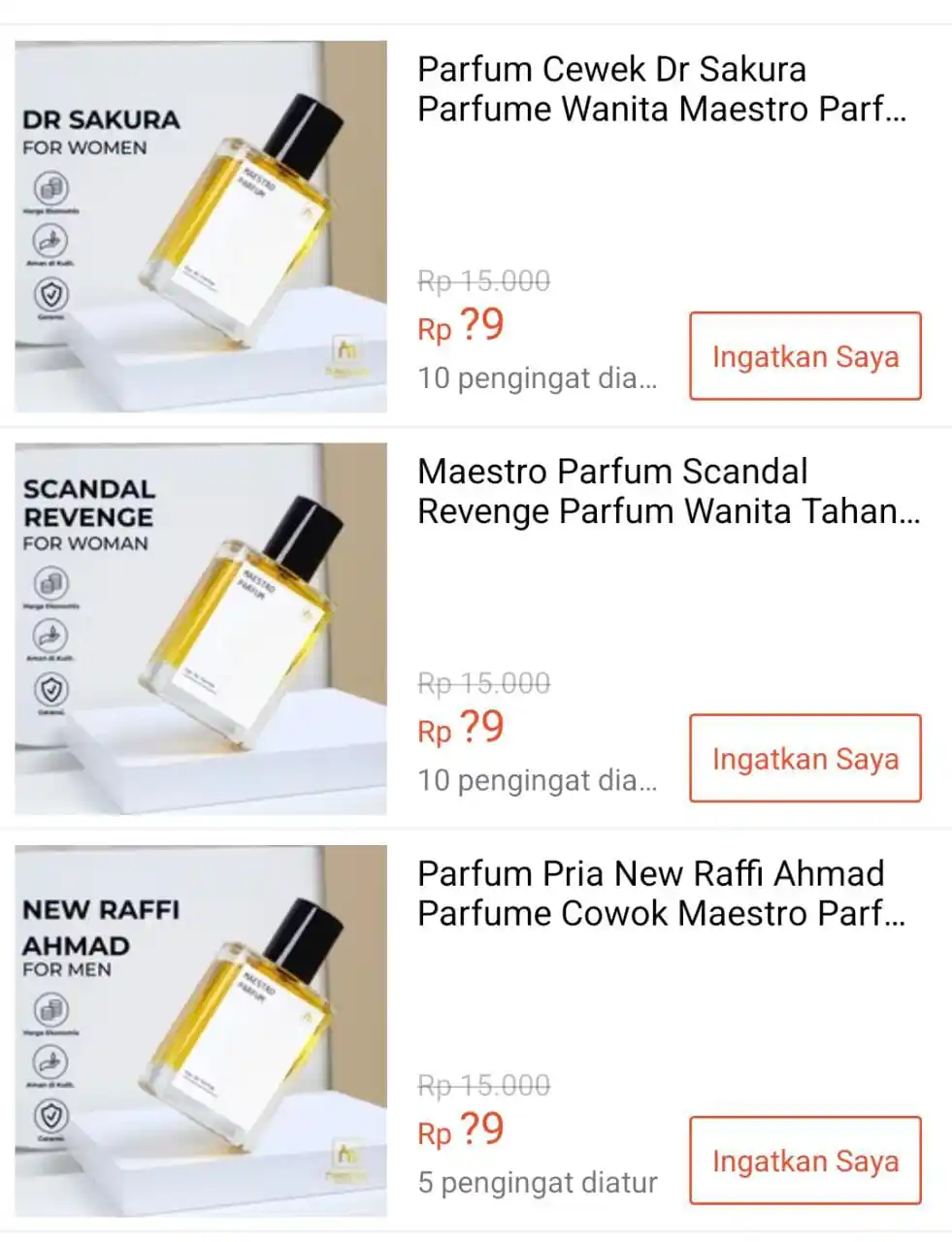 Image from SiCode Voucher + Hidden GEM Shopee: *💰Rp 99 || 18:00 WIB* ⏰ Parfum Cewek Dr Sakura Parfume Wanita *Var...