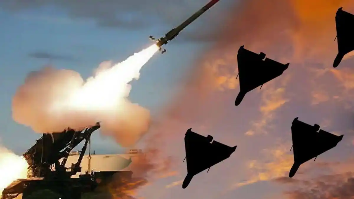 Image from UATV English: Russia is massively shelling Ukraine. Kyiv is under massive attack by ...