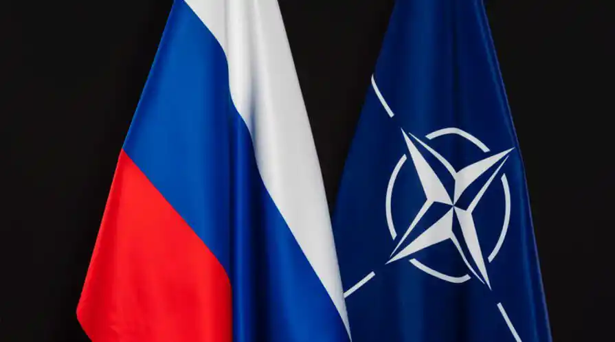 Image from UATV English: Russian officials continue to promote anti-NATO and anti-Western rheto...