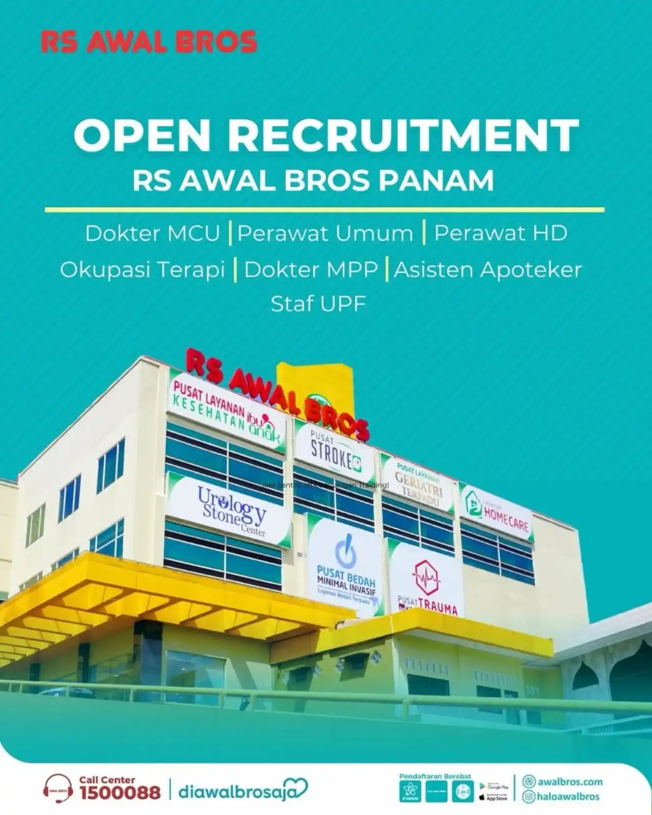 Image from INFO PEKANBARU: Saatnya bergabung dengan tim profesional di RS Awal Bros Panam! Kami ...