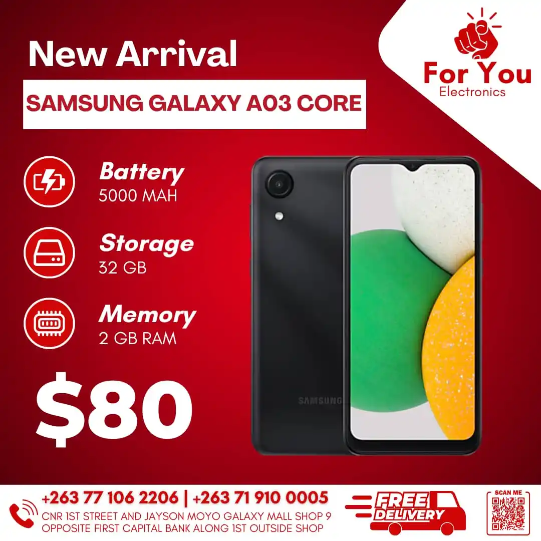 Image from For You Electronics: 📱 Samsung Galaxy A03 Core – Simple. Smart. Reliable. Now at Foryou El...