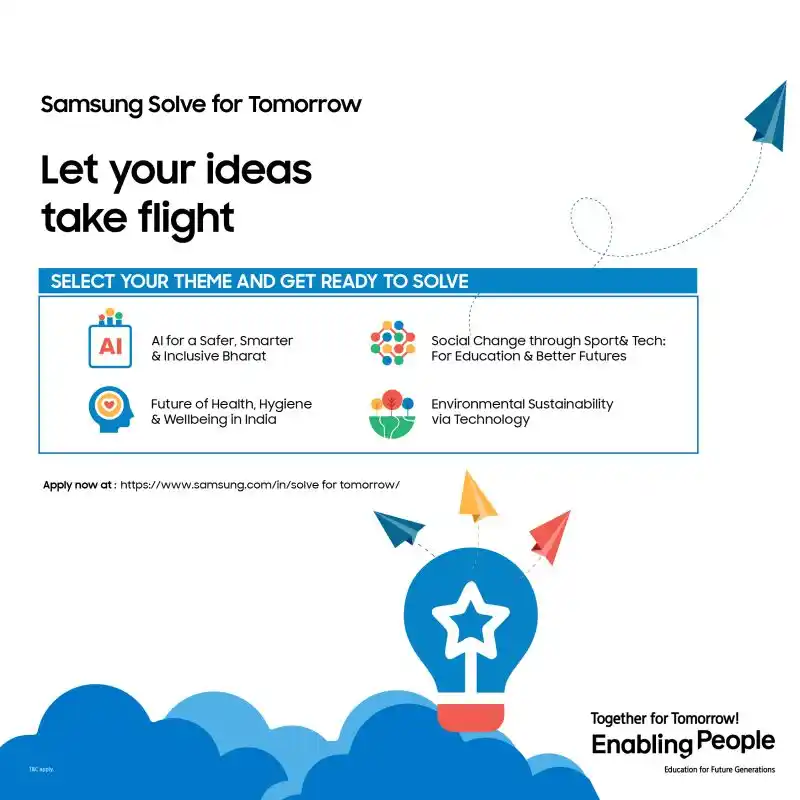 Image from The Student Spot: *🌟 Samsung Solve for Tomorrow 2025 – Applications Open!* *Your innov...