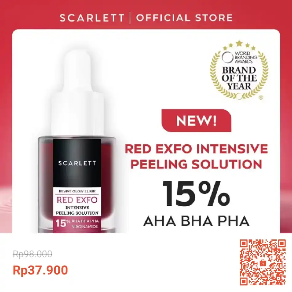 Image from SiCode Voucher + Hidden GEM Shopee: Scarlett Whitening Revive Glow Elixir Red https://s.shopee.co.id/1L...
