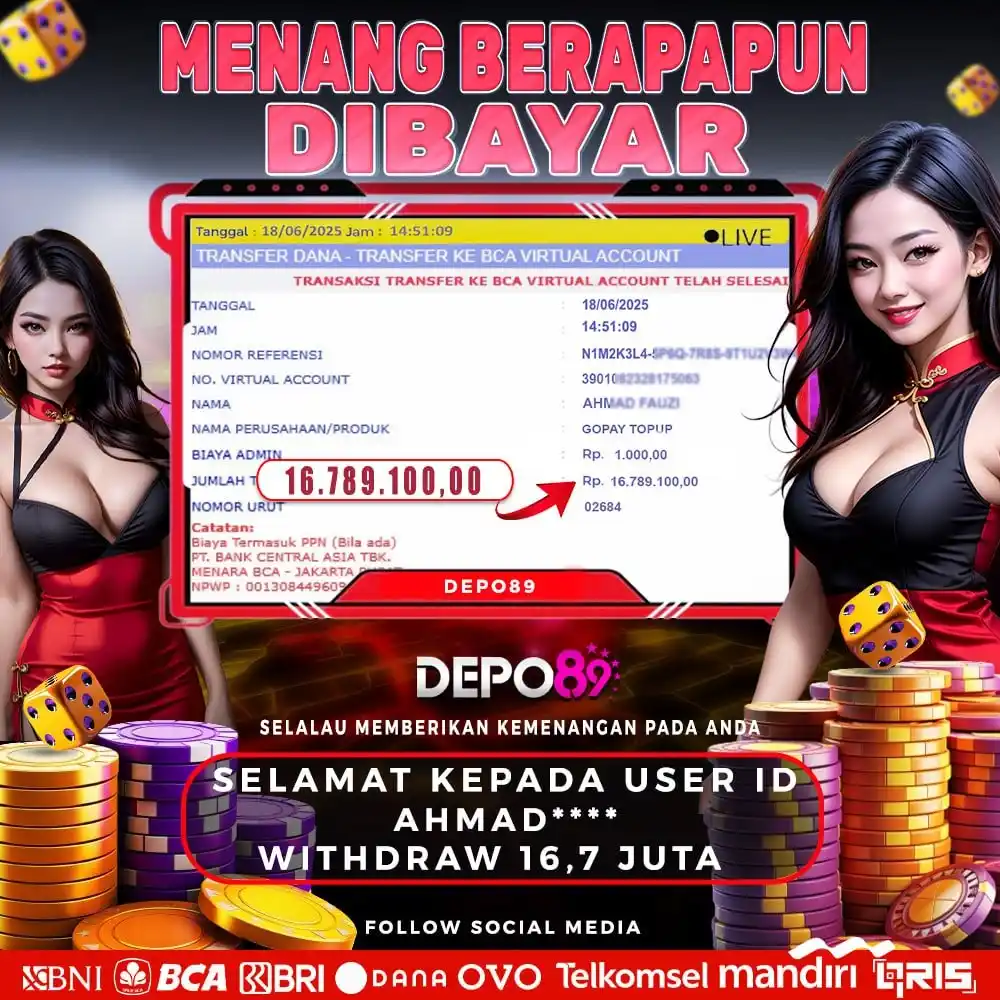 Image from SLOT DEPO89 GACOR: SELAMAT KEPADA MEMBER YANG TELAH MENANG DI DEPO89 ! DAFTAR DI DEPO89 S...