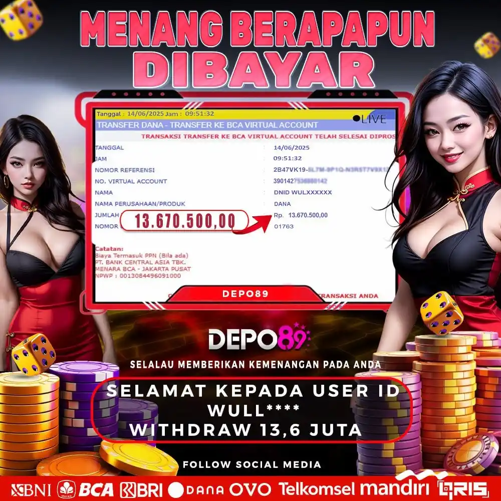 Image from SLOT DEPO89 GACOR: SELAMAT KEPADA MEMBER YANG TELAH MENANG DI DEPO89 ! DAFTAR DI DEPO89 S...