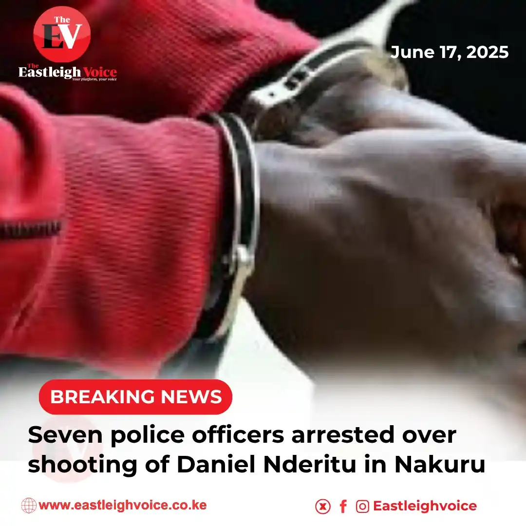 Image from Eastleigh Voice - eastleighvoice.co.ke: Seven police officers have been arrested in connection with the shooti...