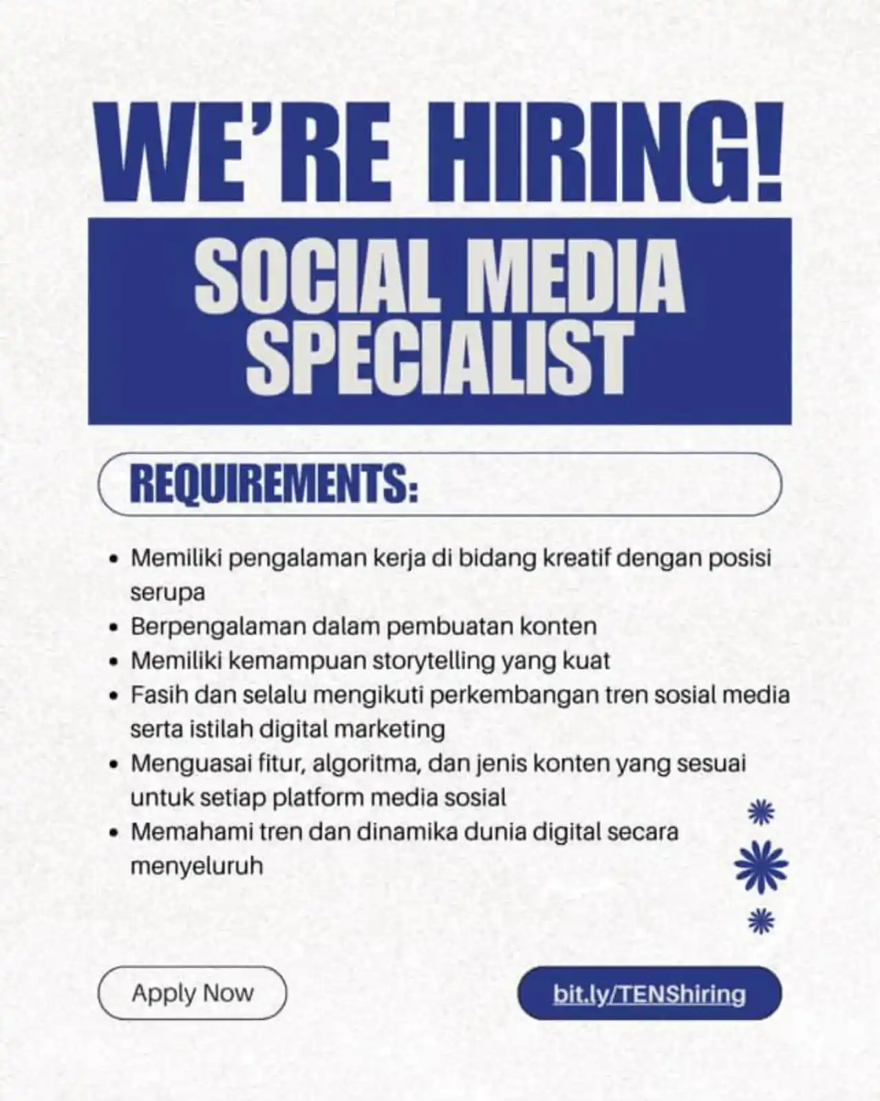 Image from INFO PEKANBARU: Social Medial Specialist...