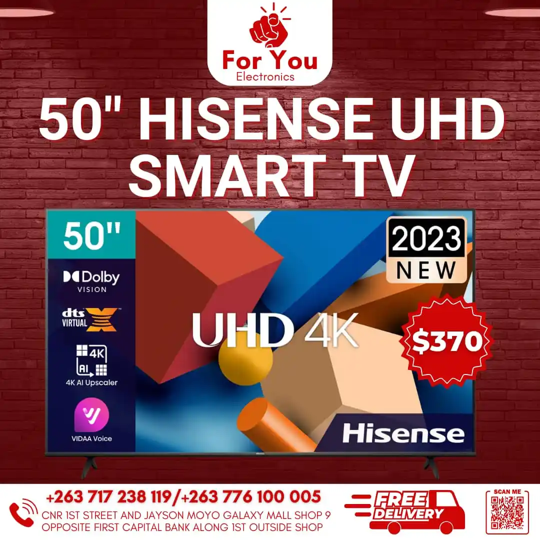 Image from For You Electronics: specifications for various Hisense 50-inch TV models: Display Specifi...