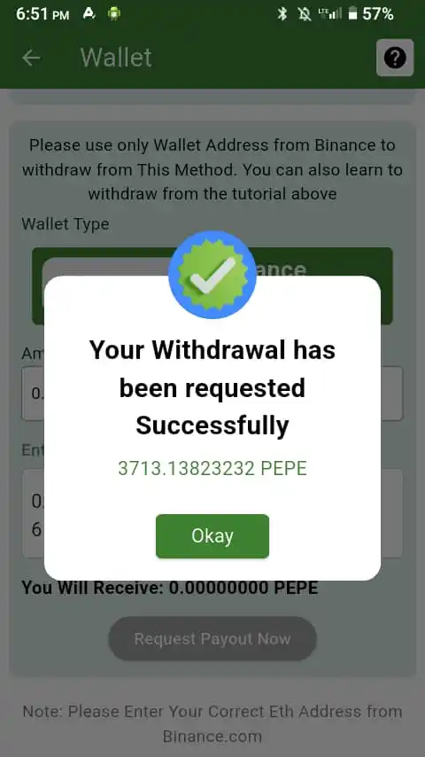Image from JOHNLI CRYPTO UPDATE 🚀: 🎉 TANGIRA UNYURWE NA EARN-PEPE! 🎉 📱 Kwinjira no gukoresha byoroshy...