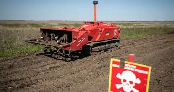 Image from UATV English: The area of land in Ukraine designated as safe has increased by nearly...