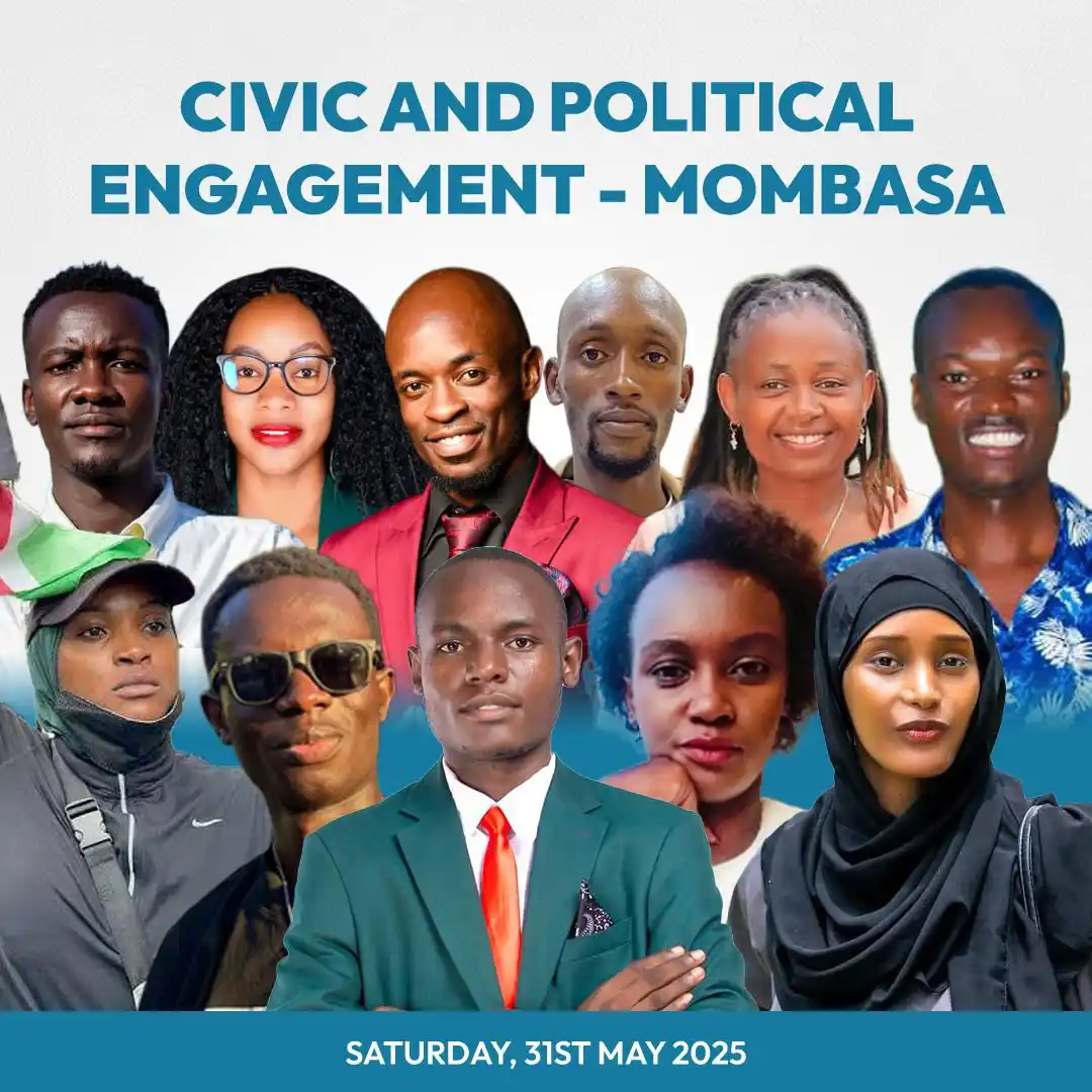 Image from KOT Sonko (Mabonga): This weekend the GenZs will be in Mombasa County for Civic and Politic...