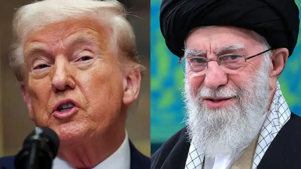 Image from UATV English: 🧐 Trump Threatens Iran’s Supreme Leader, Calling Him a “Soft Target” ...
