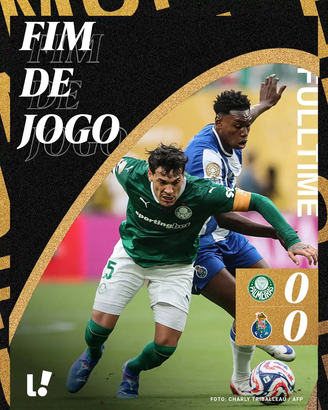 Image from Lance! Palmeiras: TUDO IGUAL NA 1ª RODADA! QUE JOGO! 🇧🇷⚔️🇵🇹 Palmeiras e Porto empata...