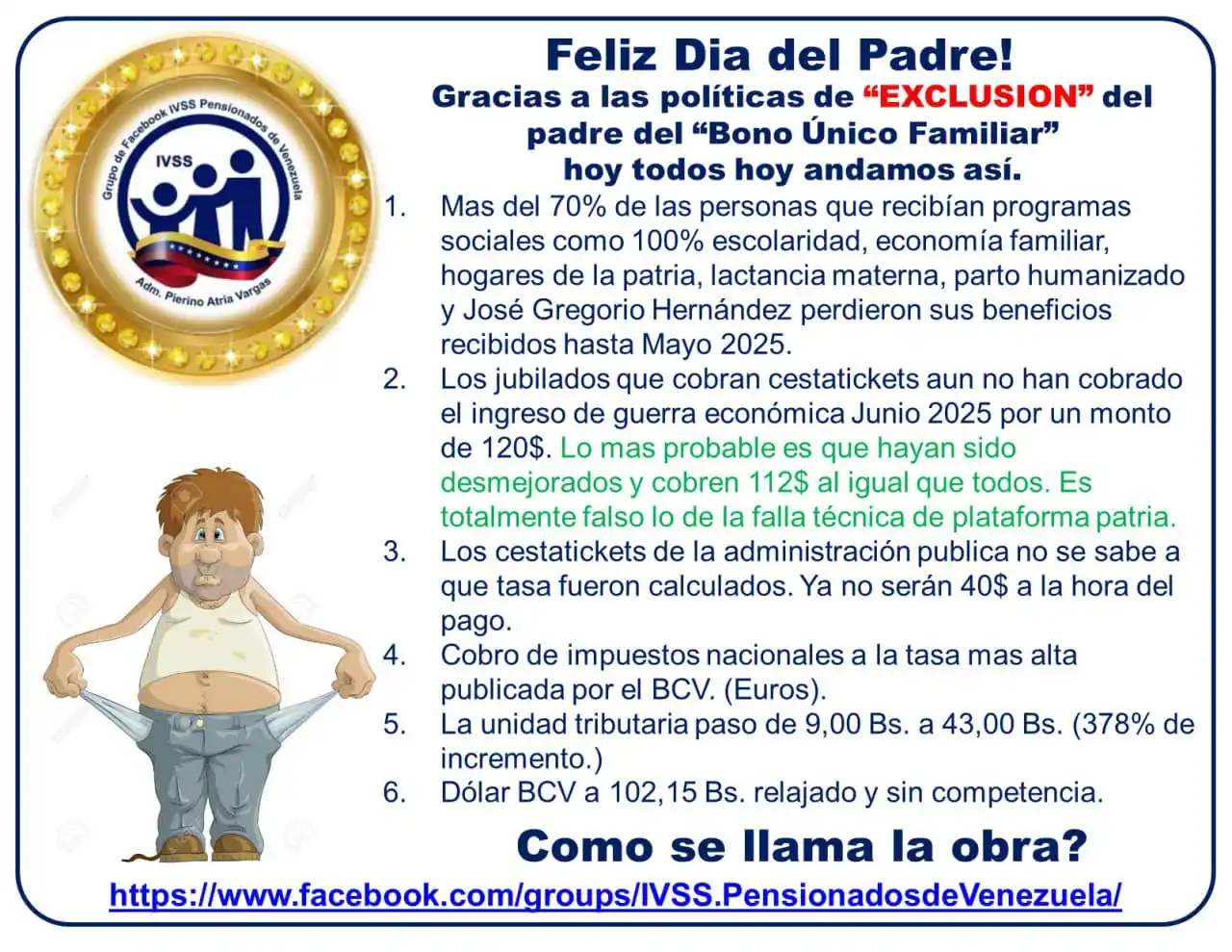 Image from Canal IVSS Pensionados de Venezuela en WhatsApp (Adm. Pierino Atria Vargas): ✅ *Una Realidad sin Cuestionamientos!* 📌 Si se quiere, que todos ten...