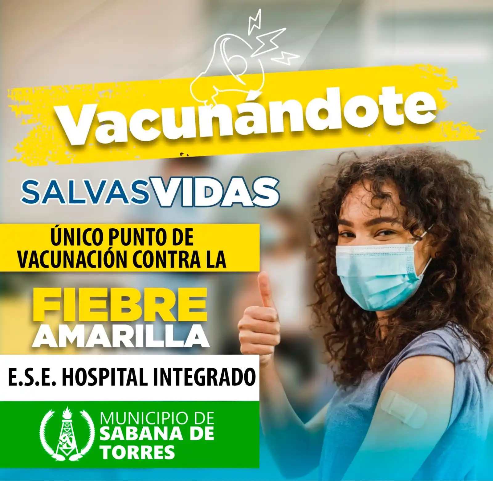 Image from Prensa Municipio Sabana de Torres: 💉¡Vacunándote, salvas vidas!🤙 Protege tu salud y la de los que te r...