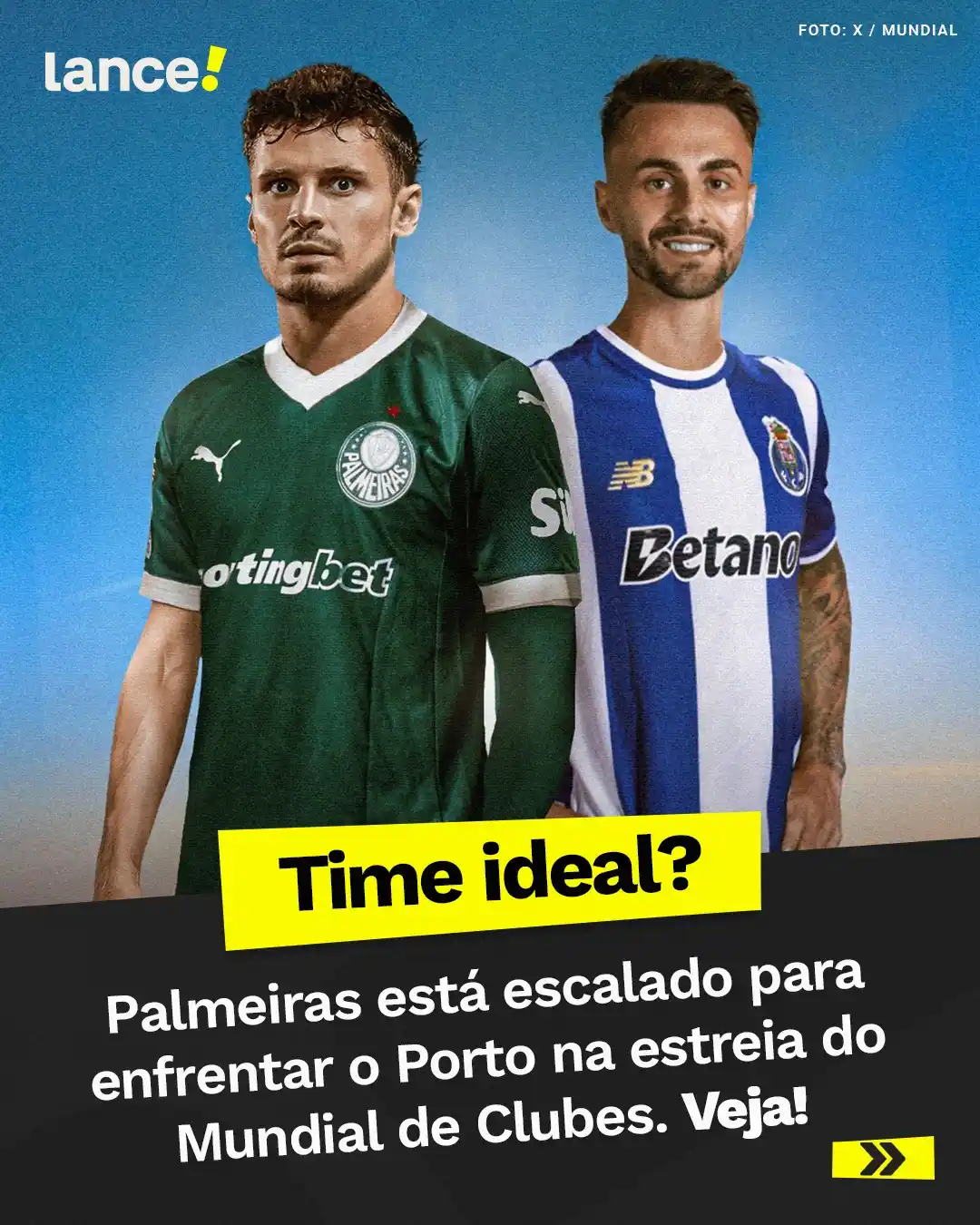 Image from Lance! Palmeiras: VAI COMEÇAR O MUNDIAL PARA O VERDÃO! 🟢🏆🌎 Gostou da escalação do Pal...