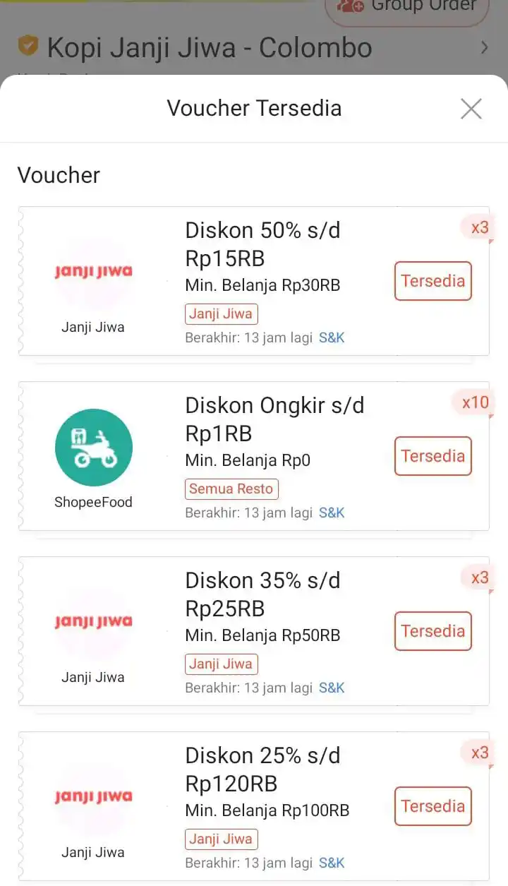 Image from Racun Belanja🔥: voucher kopi janji jiwa https://spf.shopee.co.id/40Upd9u9sO...
