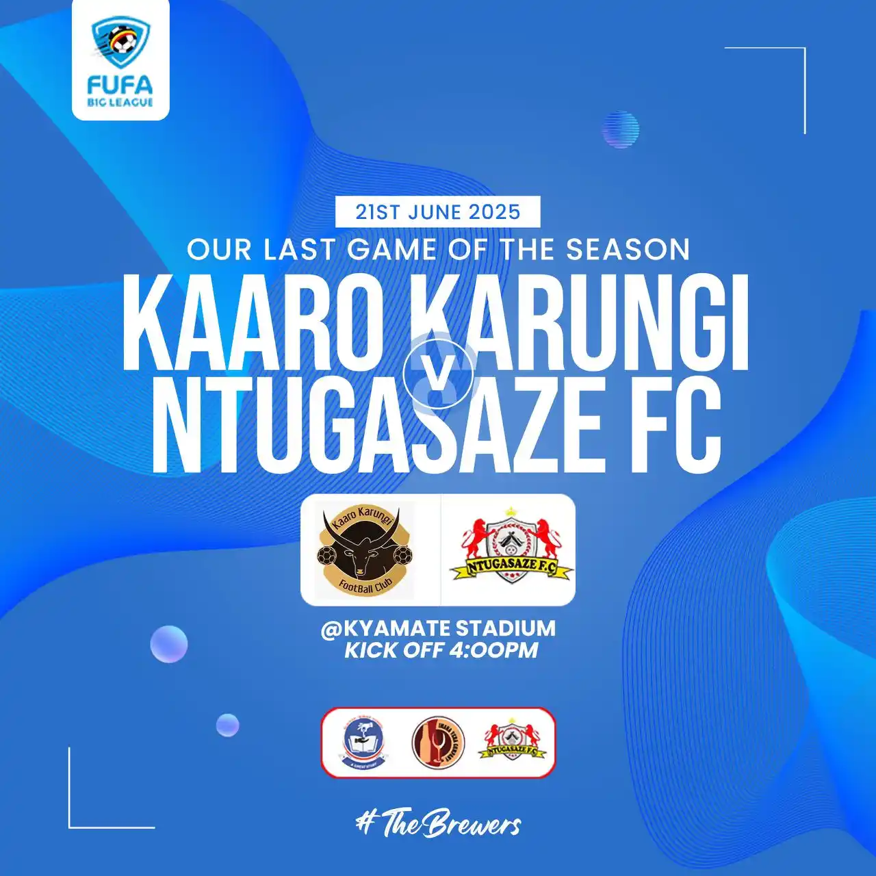 Image from NTUGASAZE FOOTBALL CLUB: We go hard on the last one! It’s the season finale – away to Kaaro Ka...