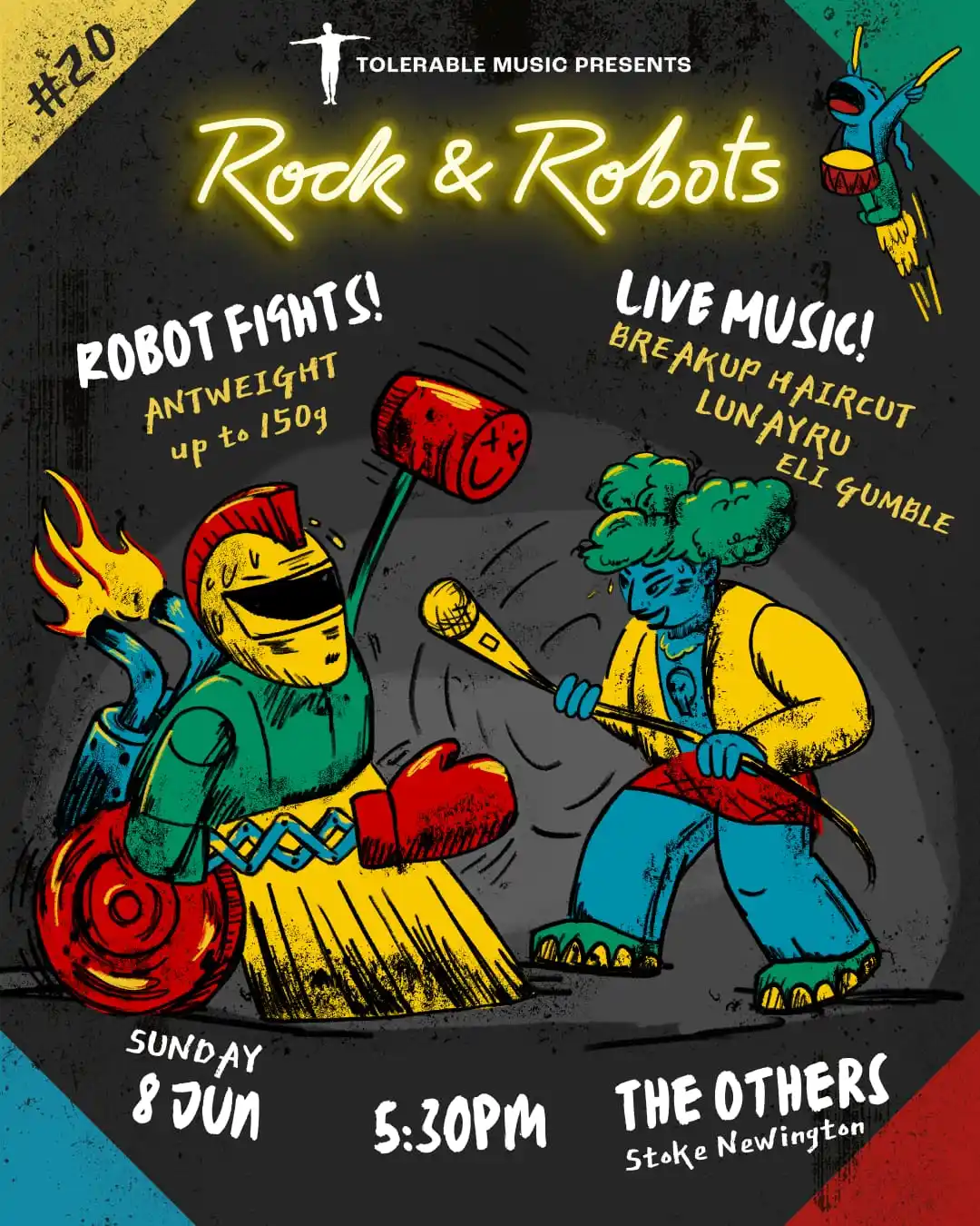 Tolerable Music Presents: Rock & Robots post