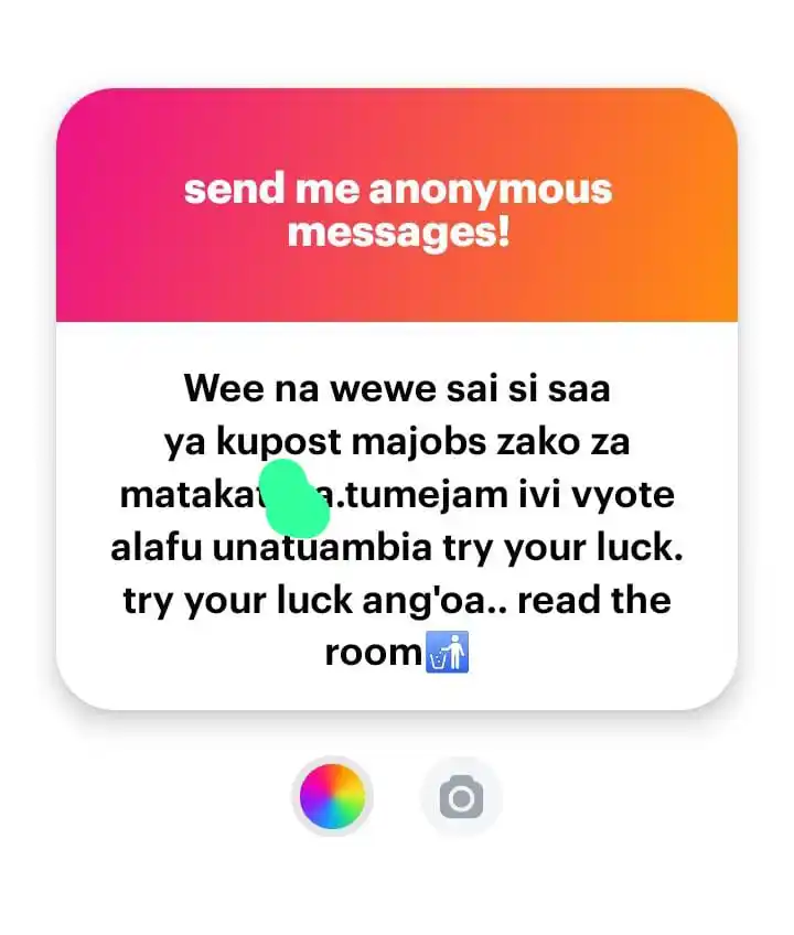 Image from Tech Kenya: Wueh💀.  https://ngl.link/lets_hear...