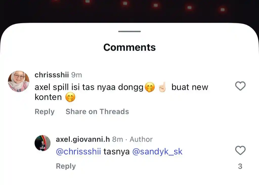 Image from chupa chups: xixixi🤭 ish tau gt aku komeng di ig satunya🤭...