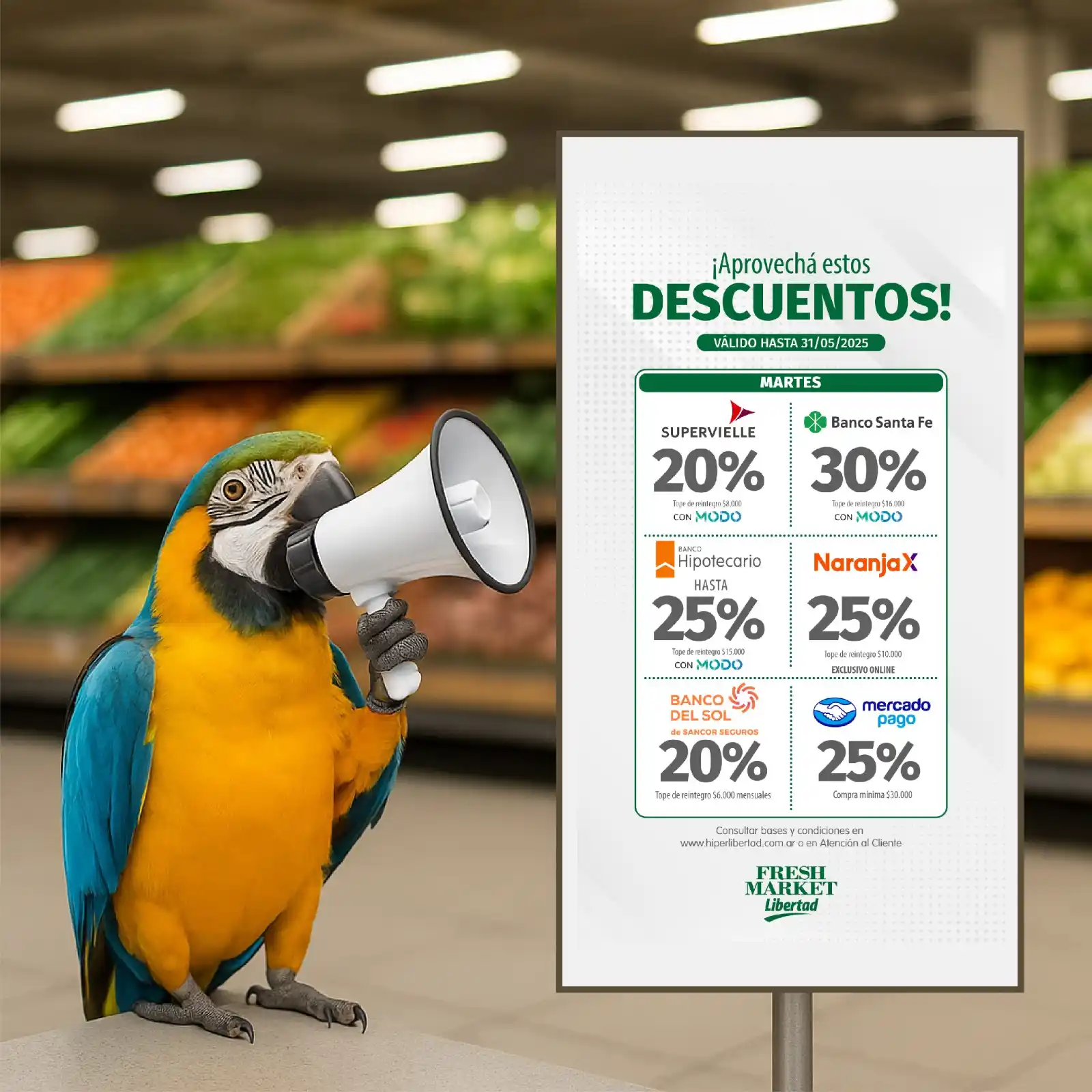 Image from Fresh Market Libertad: 🦜💅 Y ya que estamos, mis amores… les tiro la <a class="text-blue-500...