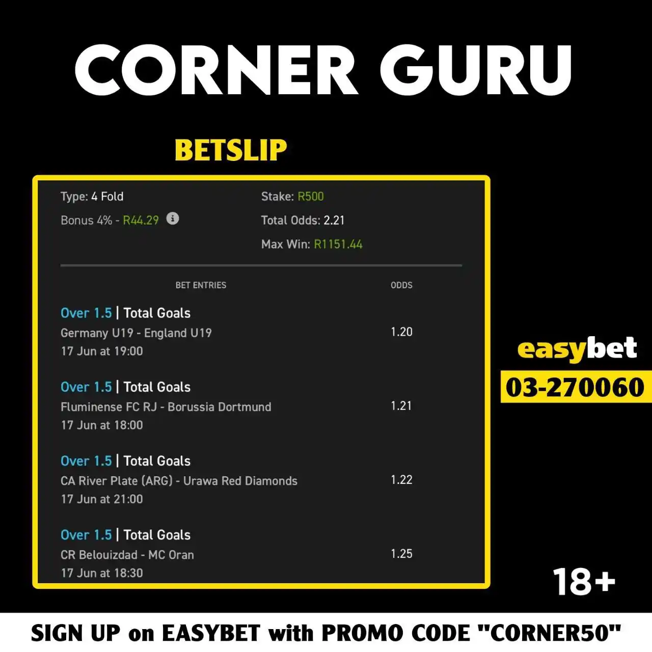 Image from the green space.: 🌟 2 ODDS ⚡️ Betcode -> 03-270060 🧾 Copy Betslip -> easybet.co.za/sh...