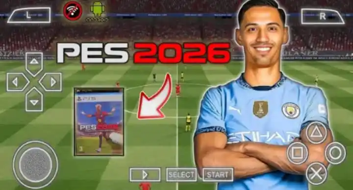 Image from OLAMONEY GAMING🏆🏆: 🎮 🌀 712MB HIGHLY COMPRESSED PES 2026 PPSSPP_PSP ISO PS5 CAMERA DOWNL...