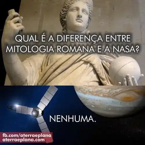 Image from A Terra é plana: A NASA é uma agência de paganismo romano baseada em culto solar disfar...