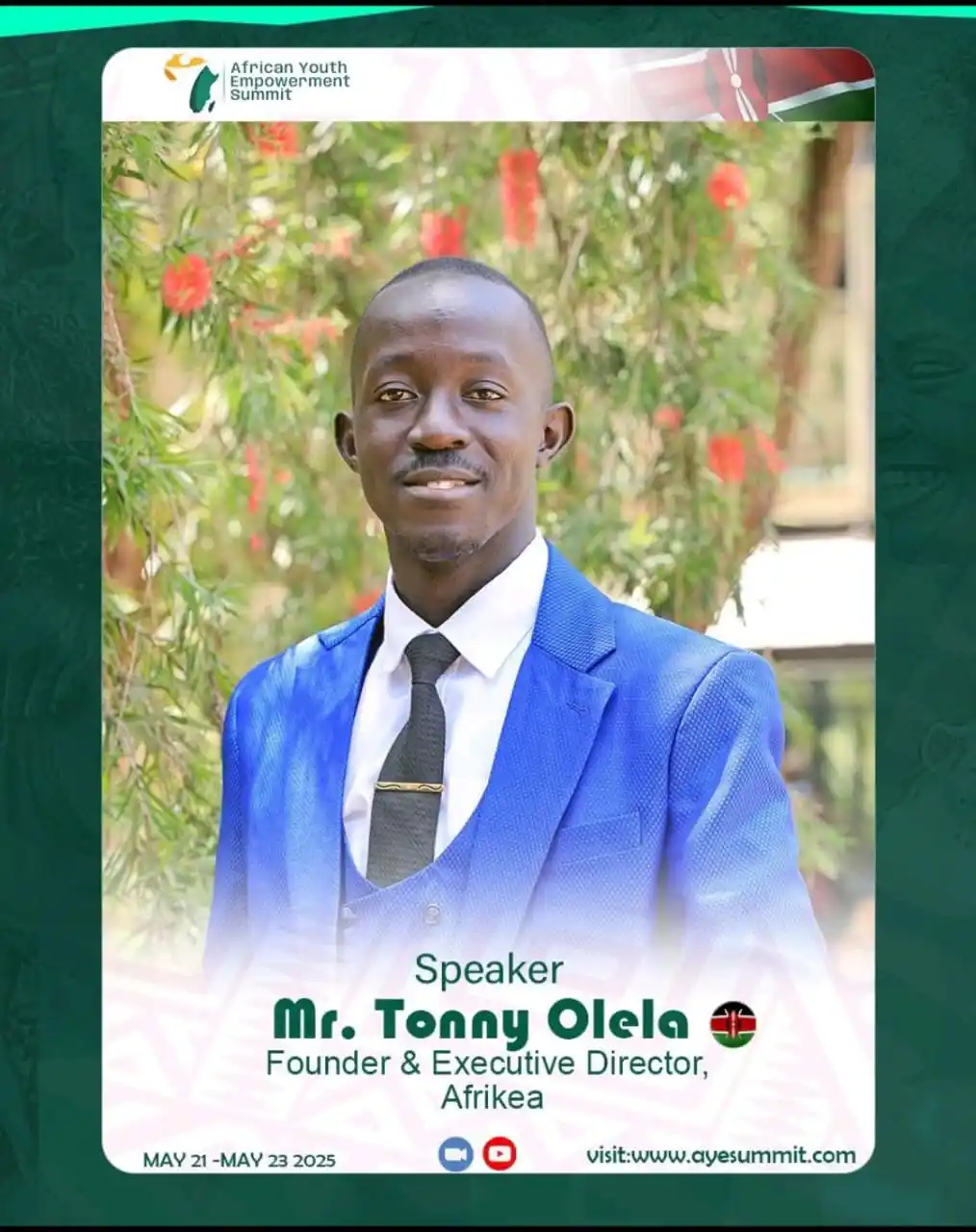 Image from Olela Tonny Opportunity Desk 🌏📚: *AFRICAN YOUTH EMPOWERMENT SUMMIT (AYES 2025- DAY ONE EVENING SESSION)...