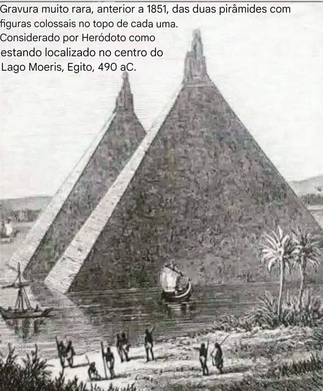 Image from A Terra é plana: Agora sabemos que realmente estava no topo das pirâmides. Foi retirado...