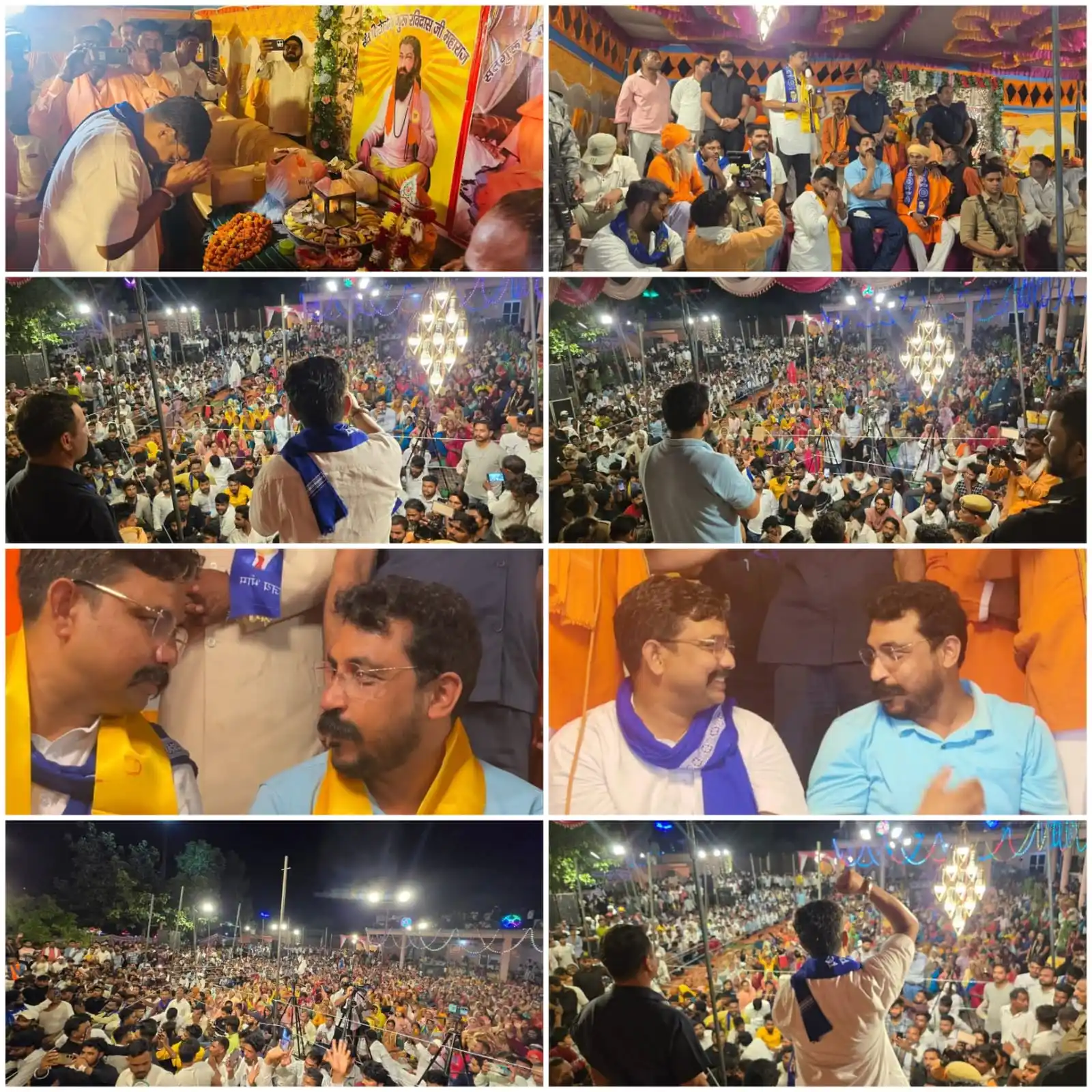 Image from Vinay Ratan Singh: "ऐसा चाहूँ राज मैं, जहाँ मिलै सबन को अन्न। छोट-बड़ सब सम बसैं, रविदास र...