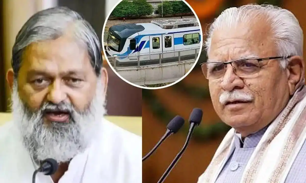 Image from Haribhoomi: *Ambala Metro: अंबाला से चंडीगढ़ के बीच चलेगी मेट्रो, अनिल विज की मनोह...