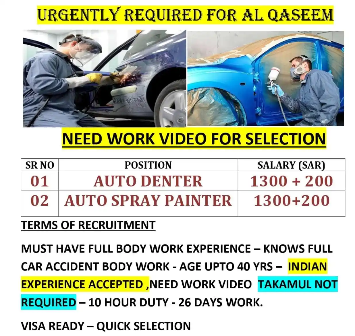 Image from KTNT OVERSEAS PLACEMENT: *AUTO DENTER + AUTO SPRAY PAINTER*...