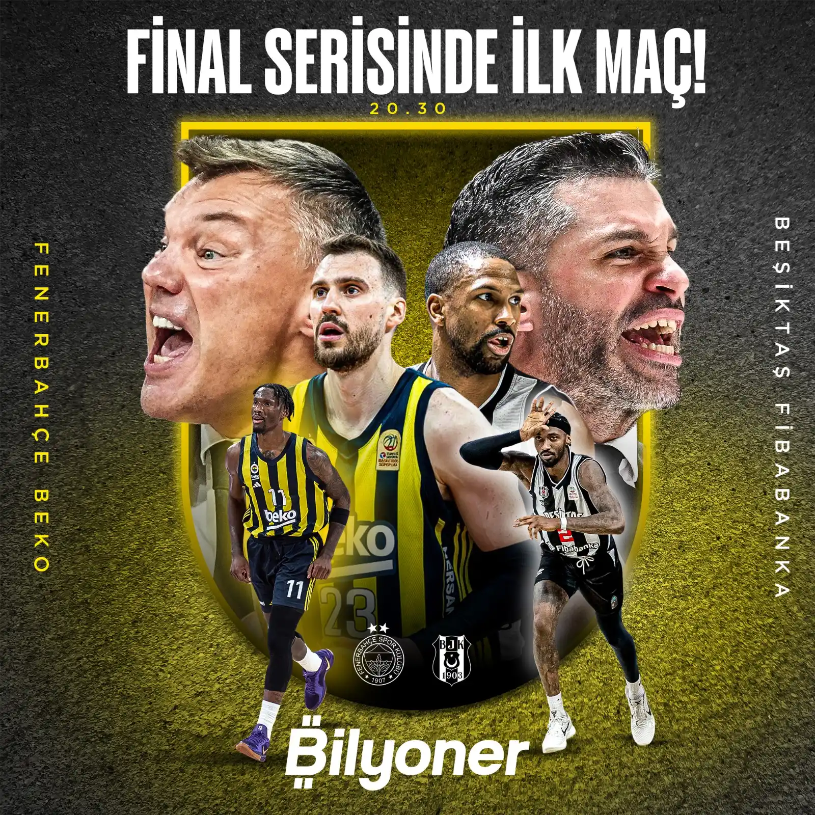Image from Bilyoner: Basketbol Süper Ligi'nde 𝗳𝗶𝗻𝗮𝗹 zamanı! 🏆 Fenerbahçe Beko, evind...