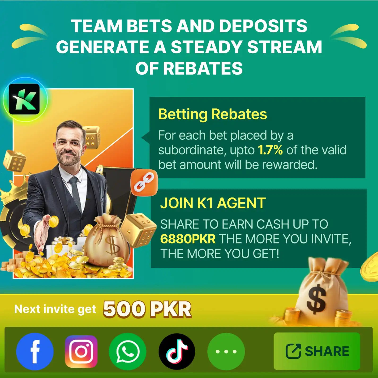 Image from K1.Game Official Agent: 💼 Become a K1.GAME Agent & Start Earning Today! 💰 Start with a PKR 5...