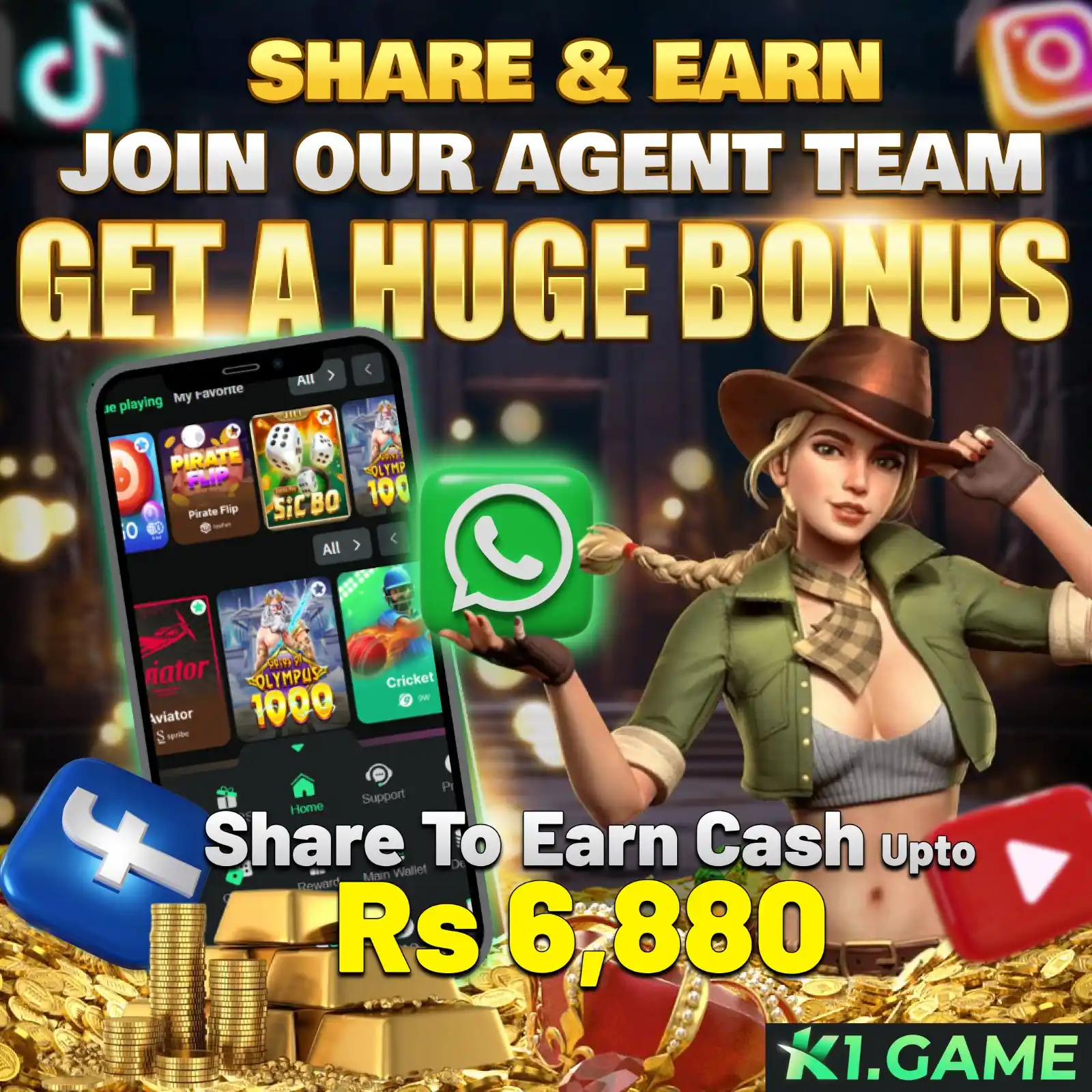 Image from K1.Game Official Agent: 💼 Become a K1.GAME Agent & Start Earning Today! 💰 Start with a PKR 5...