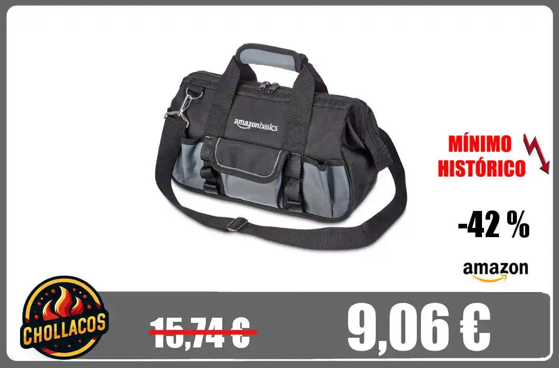 Image from Chollacos: 🔥 *BOLSA DE HERRAMIENTS AMAZONBASICS* <a class="text-blue-500 hover:u...