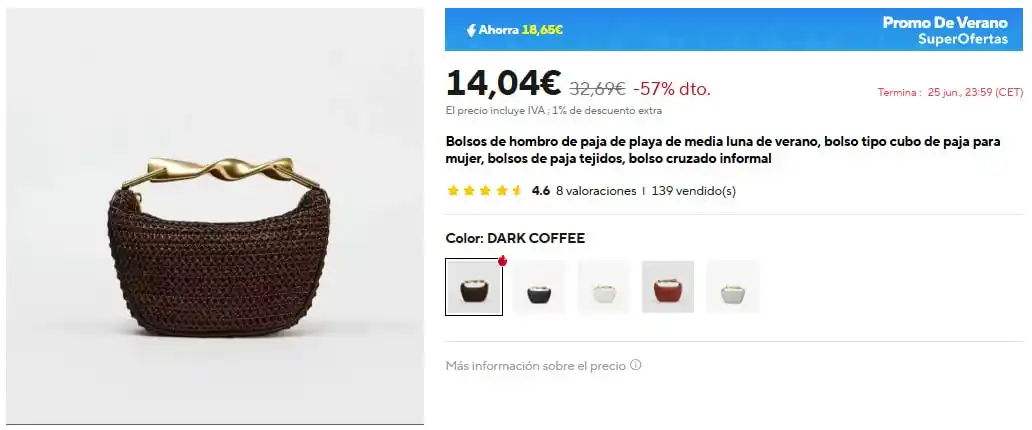 Image from Productos virales Tiktok + IG: Bolso viral para invitadas https://s.click.aliexpress.com/e/_op4VIAO...