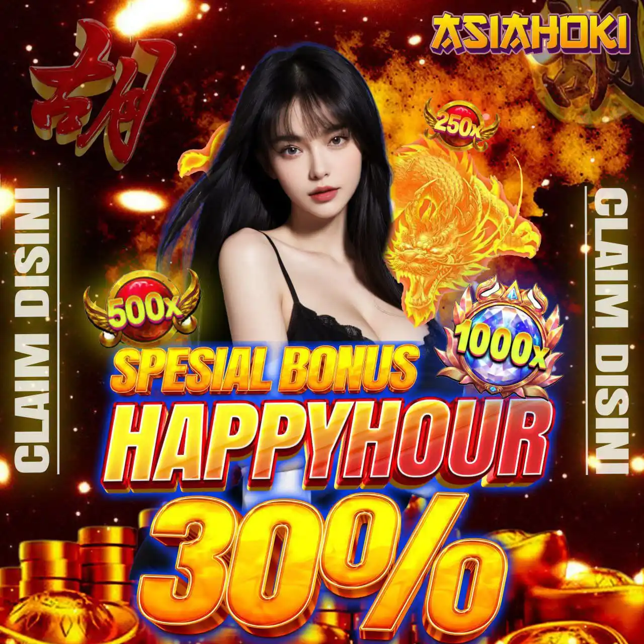Image from ASIAHOKI OFFICIALS: BONUS HAPPY HOUR WITH ASIAHOKI 🤩🤩🤩 KHUSUS JAM BERMAIN : 16.00 WI...